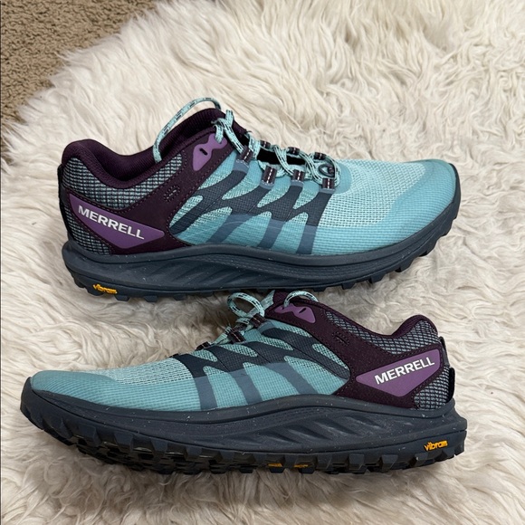 Merrell Women's Antora 3 Trail Running Shoes In Frost Blue Size 11 - Picture 1 of 9
